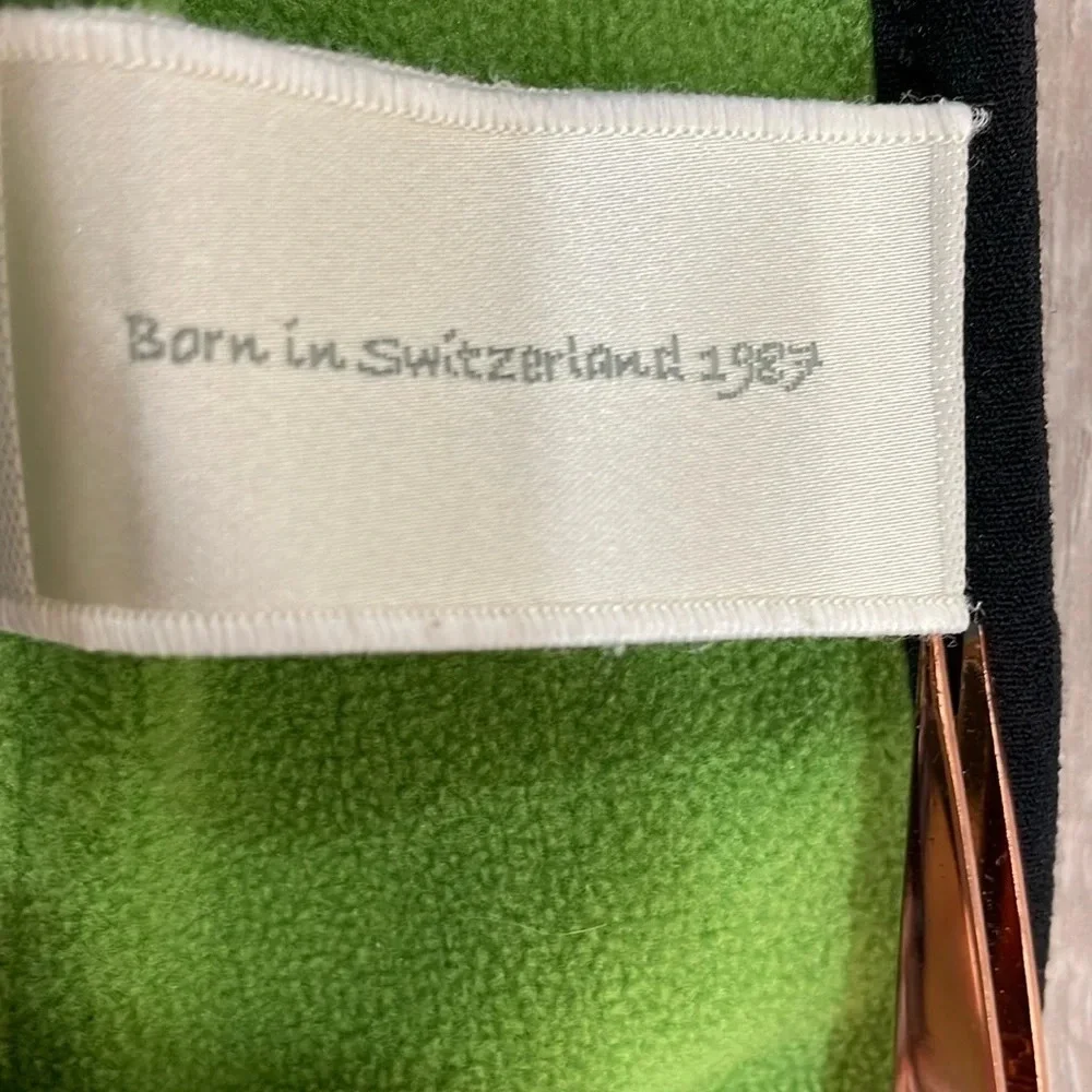 Creblet Full Zip Fleece Jacket Green Black Size 42